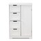 Baxton Studio Bauer Modern and Contemporary White Finished Wood 4-Drawer Bathroom Storage Cabinet 182-11334-Zoro - alternate 7